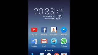 Huawei Honor 7 clock/weather widget on Nova Launcher screenshot 3