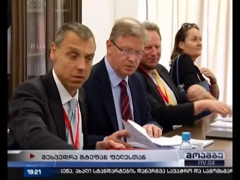 თბილისში სტუმრად ევროკომისარი შტეფენ ფულე იმყოფება