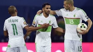 أهداف منتخب الجزائر في بطولة امم افريقيا 2017 بالجابون || 5 أهداف شاشة كاملة