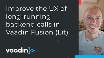 How to improve UX for slow backend calls in Vaadin Fusion (LitElement)