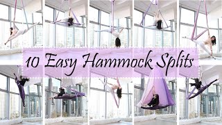 Aerial Hammock Dance - 10 easy hammock split tricks (beginner to intermediate levels)