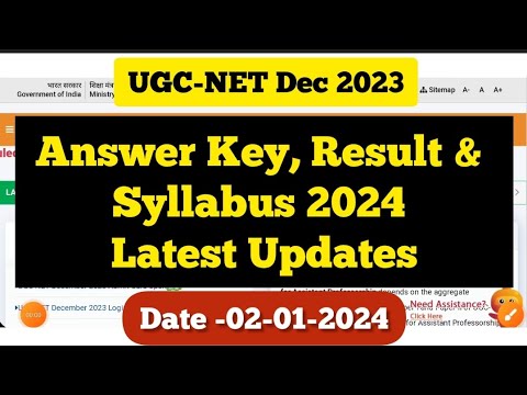 UGC NET 2024 : Latest Updates on UGC NET Answer key,  Cut Off & Result। UGC-NET Revised Syllabus