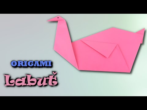 Video: Jak Vyrobit Labuť V Modulárním Origami