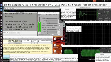 Raspberry Pi 4 Pulse Density Modulated CW Transmitter for THROUGH THE EARTH Cave Radio Comms at 8Khz