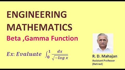Beta , Gamma Function Example 10  I Engineering Mathematics