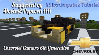 Minecraft Chevrolet Camaro 6Th Generation Tutorial