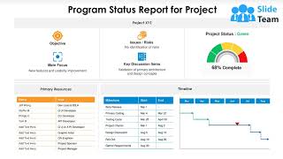 Program Status Report For Project