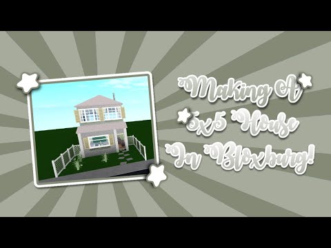 Trying To Build A 5x5 House In Bloxburg! (ROBLOX) | Unidog