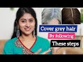 Cover Grey Hair Naturally | One Step Henna + Indigo Process | Follow All Steps | mysuperways
