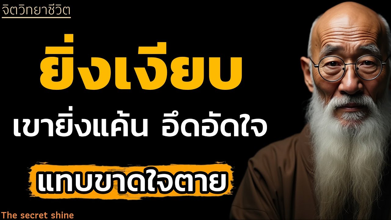 ยิ่งเงียบเขายิ่งแค้นแทบกระอักเลือดแต่ทำอะไรไม่ได้|หนังสือเสียง|จิตวิทยา|THE SECRET SHINE