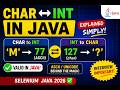 175.Storing character data into variable declared with int &amp; vice versa in Java (Selenium Java 2026)