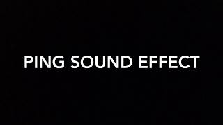 Ping sound effect