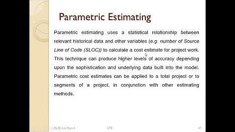 Video 14  Software Cost Estimating Part 1