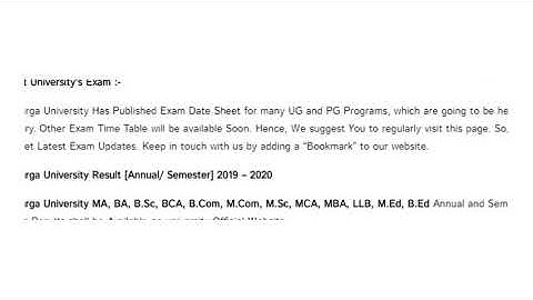 Latest B.Com B.A B.Sc Exam Results | #GulbargaUniversity Results 2020