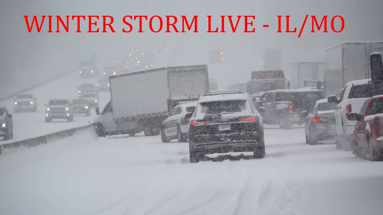 🔴 LIVE Winter Storm Live Stream, Massive Pileup, I55 Towanda, IL #IRL - 2/17/2022