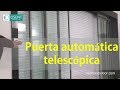 Puerta automática telescópica, puerta superpuesta OSENT