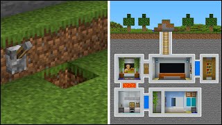 Minecraft Tutorial: How to Build a Secret Underground Base - Easy #2