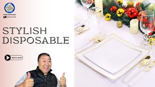 Cheap Disposable Modern Plastic Square Dinner Plates Review