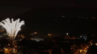 Zeitraffer Feuerwerk Albstadt Onstmettingen 29.12.2016