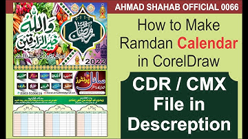 HOW TO MAKE RAMDAN CELEDAR CORELDRAW | Ramzan  || Islamic Poster