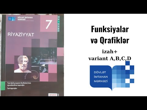 7 ci sinif Riyaziyyat DİM: Funksiyalar və Qrafiklər (1/2) #dim