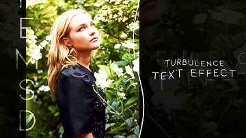 Turbulence Text Effect | After Effects Tutorial