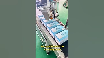 Automatic Flat Labeling Machine Carton Box / Sticker Label Applicator Machine /Mask Box Labeling