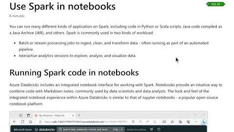 Use Apache Spark in azure databricks