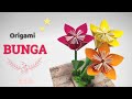Cara membuat origami BUNGA || How to make flower origami