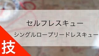 セルフレスキュー｜シングルロープでのリードレスキュー技術