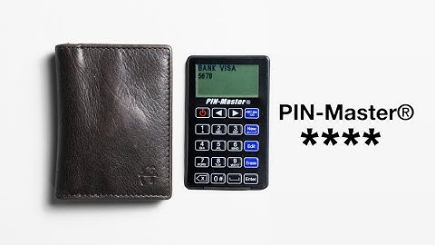 Now on Kickstarter: PIN-Master 2.0 - The Most Secure & Compact Password Manager