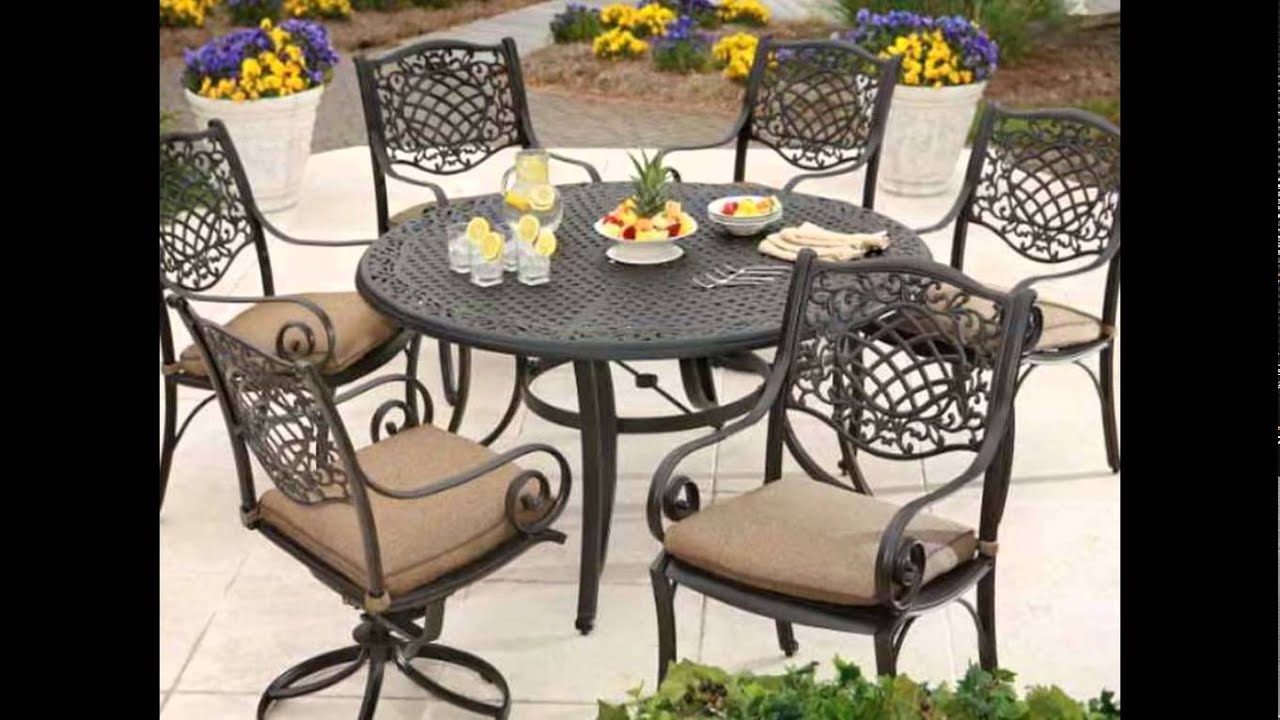Steel patio furniture YouTube