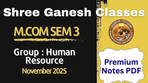 📘 M.Com Human Resources Premium PDF – For Saurashtra & NM University Students