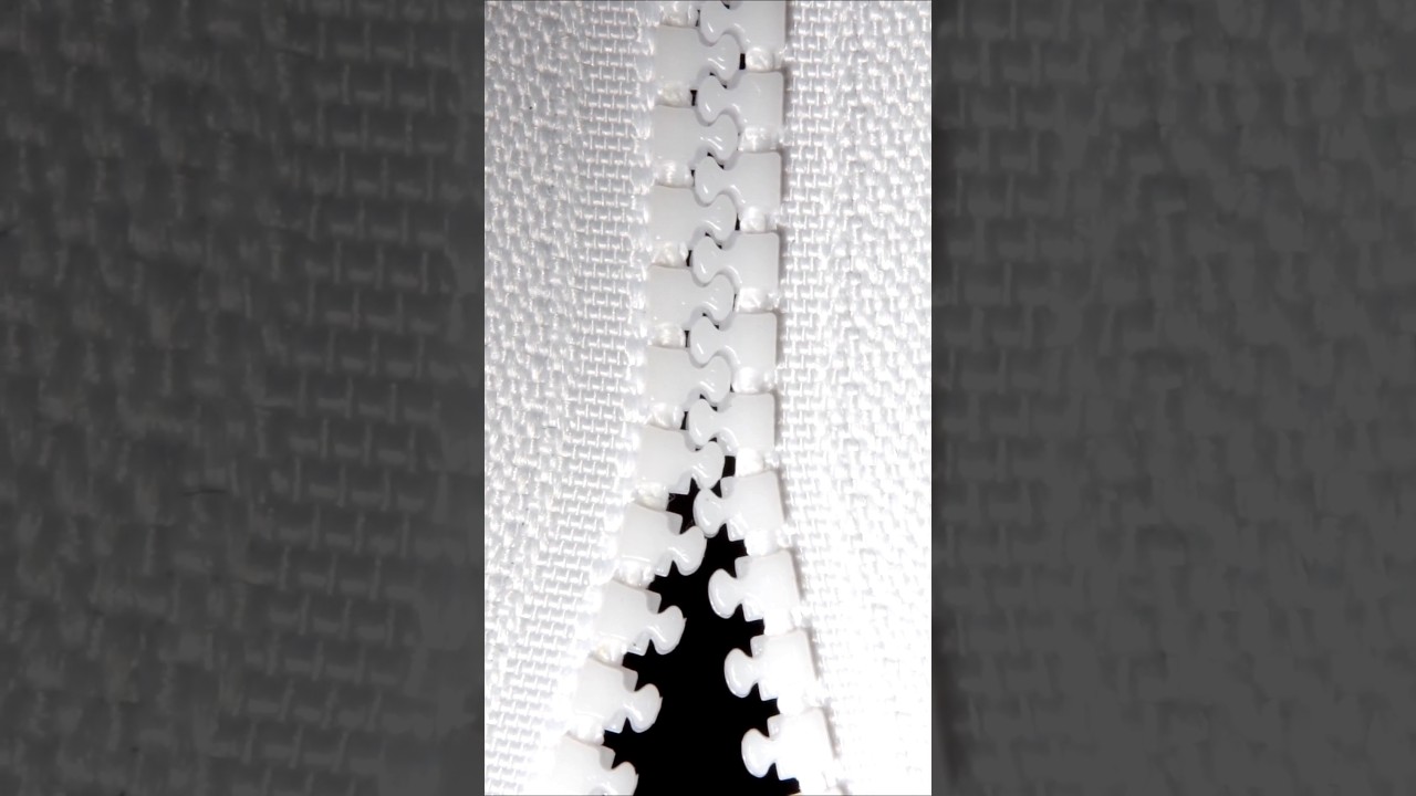 Zipper operation - close up asmr (sounds) 