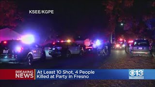 Police: 10 Shot, 4 Dead In Fresno Backyard Shooting