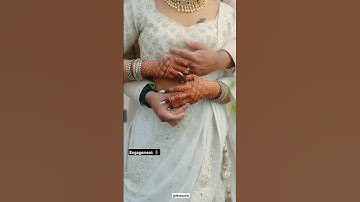 Thumbnail of 💍✨#engagement #status #youtubeshorts #wedding #lehenga #photography #shorts #photography #couplegoal