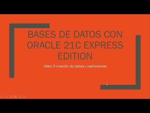 Video: ¿Cuáles son las restricciones que explican algunas restricciones utilizadas en Oracle?