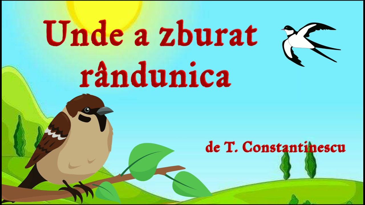 Unde a zburat rândunica de T. Constantinescu| poveste de toamnă ...