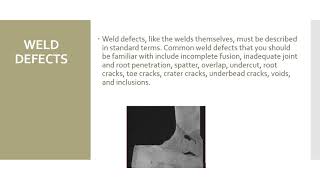 CWI Course - Module 9: Weld and Base Metal Discontinuities