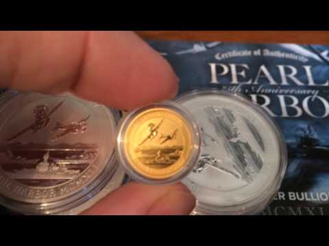 2016 Gold and Silver 75th Pearl Harbor Coins