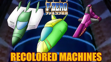 Recolored Machines of the F-Zero Anime