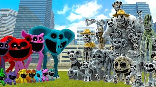 NEW SMILING CRITTERS GIANT FORMS VS ALL ZOONOMALY MONSTERS In Garry's Mod