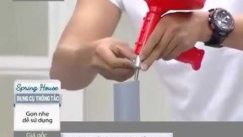 Dụng cụ thông tắc đường ống thoát nước lò xo đa năng