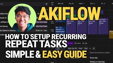How To Set Up Recurring Tasks On Akiflow: SIMPLE & Easy Guide!