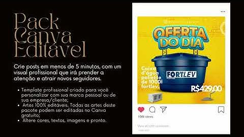 Pack Material de Construção – Com 20 Posts editáveis no Canva