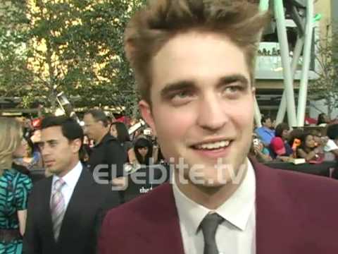 Robert Pattison, very happy at the Eclipse Los Ang...
