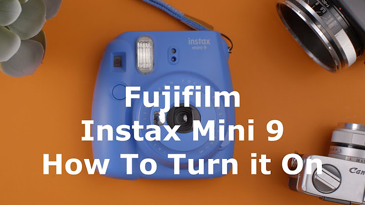 Instax Mini 9 not turning on