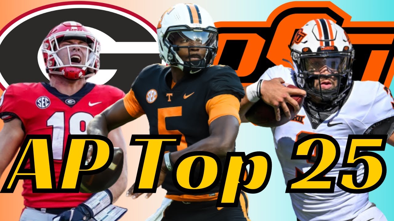 Revealing the AP 25 College Football Rankings l Alabama drops ...