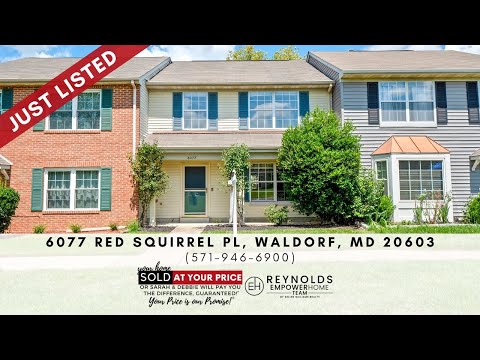 6077 Red Squirrel Place, Waldorf, MD home video tour