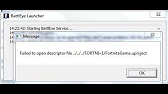 Failed To Open Descriptor File Youtube